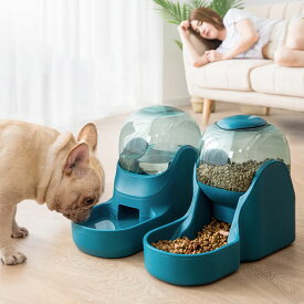 送料無料 ペット自動給餌器 給水器　ペットボウル 犬 猫 食器 小型 中型 犬 猫 自動給餌器 フードボウル 自動餌やり器 自動給餌装置 給餌ボウル　楽天海外通販