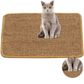 送料無料猫 爪とぎ マット 爪とぎ猫 つめとぎ、高密度 天然サイザル麻、家具やソファ保護 ネコ用品、猫 スクラッチャー 爪磨き 耐久 ネコの爪とぎスリムいつでも使用可能、猫 爪とぎ　50*80cm 楽天海外通販