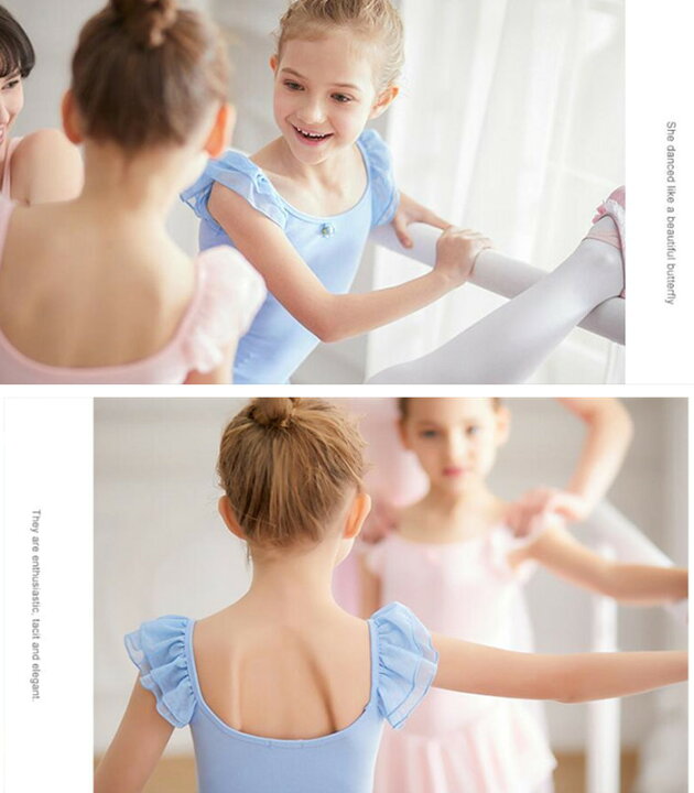 楽天市場 送料無料 バレエレオタード 子供用 半袖 キッズ バレエ衣装 子供用 女の子 スナップボタン キッズウェア 体操 ダンス 練習服 ステージ衣装 シンプル ワンピース レッスン着 ピンク パープル ブルー 110 1 130 140 150cm 楽天海外通販 Marbeine