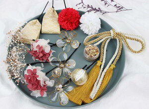 送料無料 髪飾り 成人式 水引 組紐 紐 花 水引 ヘアアクセサリー ロープ 和風 成人式前撮り 振袖 着物 和服 和装 卒業式 結婚式 花嫁 ウェディング ブライダル 袴 浴衣 ドレス ヘッドパーツ 七