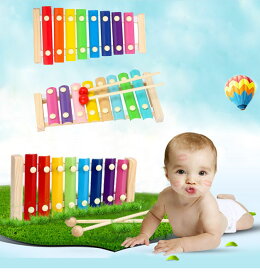 送料無料 鉄琴 木のおもちゃ 子供用楽器 知育玩具 楽器 出産祝い 誕生日 男の子 子供 遊び　楽天海外通販
