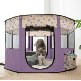 送料無料 ゲージ ペットサークル ケージ ペットサークル 折りたたみ ゲージ 犬 猫ケージ いぬ ネコメッシュサークル 折り畳み ペットケージ 屋外 アウトドア 防災 避難 小型犬用 中型犬用 屋内 室内 小動物用ケージ M（90*90*55cm）楽天海外通販