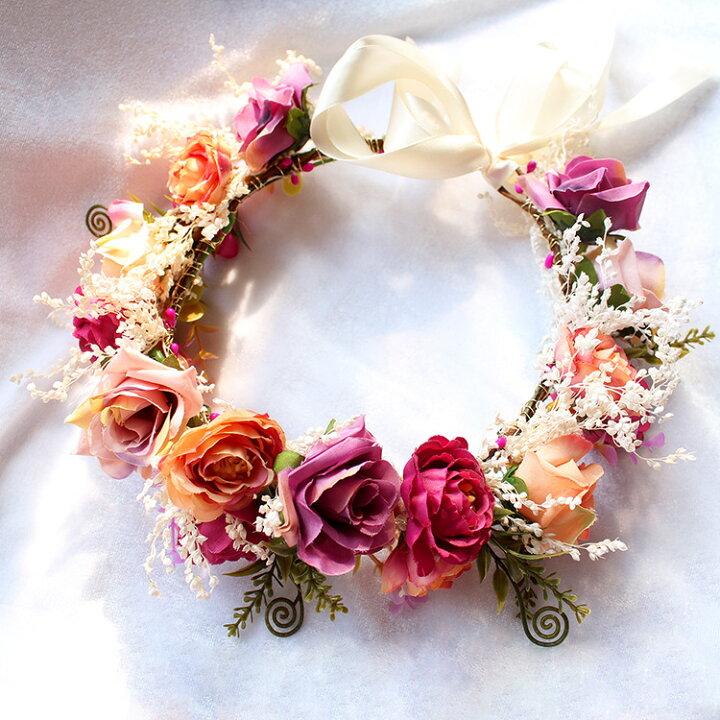 今季も再入荷 花冠 バラ 髪飾り Www Anavara Com