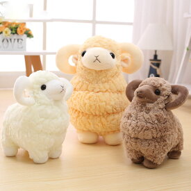 送料無料 ぬいぐるみ 羊 ひつじ 動物 抱き枕 インテリア 子供 おもちゃ 動物 アニマル ふわふわで癒される 柔らか 心地いい プレゼント クリスマス 出産祝い 高さ約45cm　 楽天海外通販