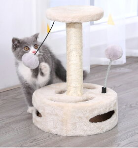 送料無料 爪とぎポール キャットタワー 爪とぎ 猫 ねこ 麻縄 ペット用 おもちゃ おしゃれ 遊園地 ストレス頑丈 発散 運動不足対策 猫用品 四季適用 グレー楽天海外通販