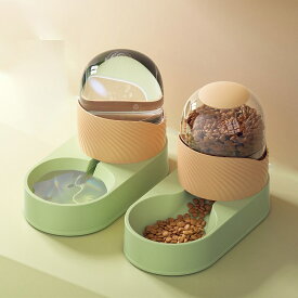 送料無料 ペット自動給餌器 給水器　ペットボウル 犬 猫 食器 小型 中型 犬 猫 自動給餌器 フードボウル 自動餌やり器 自動給餌装置 給餌ボウル　楽天海外通販