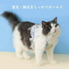 送料無料 猫用ハーネス 犬用 抜けない 胴輪 リード ダブルロック 猫ハーネス 猫用 ネコ キャット ねこ 小型犬 かわいい お出かけ おしゃれ 散歩 外出 通院 災害 避難 蒸れない ペット 服 簡単脱着 散歩お出かけ 楽天海外通販