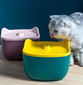 送料無料 猫＆犬用 ペット自動給水器 2.5L大容量 猫/中小犬用 猫自動給水器 循環式 ペット 泉ような湧き 自動給水機 超静音 水飲み器 猫犬兼用 防水 毎日きれいな水飲み器 犬 みずのみ器 猫 水 パープル グリーン 楽天海外通販