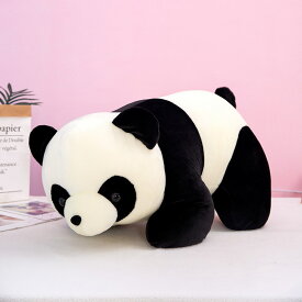 送料無料 ぬいぐるみ パンダ 抱き枕 panda 国宝 インテリア 俯せ 子供 おもちゃ 動物 おもしろ 可愛い かわいい 彼女に ふわふわで癒される 柔らか 心地いい プレゼント 40cm 腹ばいになる 楽天海外通販