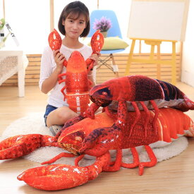 送料無料 90cm ぬいぐるみ ザリガニ crayfish 抱き枕 インテリア 子供 おもちゃ 動物 可愛い かわいい 彼女に ふわふわで癒される 柔らか 心地いい プレゼント 楽天海外通販