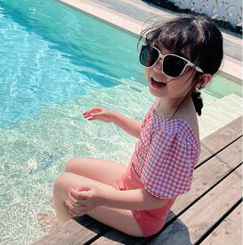 楽天市場 キッズ 水着 女の子 半袖 ワンピースの通販