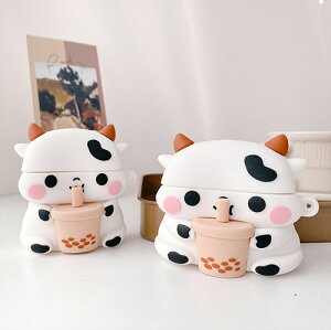  airPods case airpodspro P[X ݊i cow   ^sIJ milk tea tapioca GA|bhANZT[ CzP[X LN^[ VR CzP[X h~ Ogbv GA|