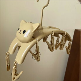 送料無料 物干しハンガー ハンガー 10ピンチ ネコ 洗濯ばさみ 洗濯用品 ランドリー 可愛い 洗濯 洗濯グッズ 洗濯ハンガー ピンチハンガー 物干し ピンチ 洗濯バサミ 楽天海外通販