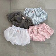 送料無料 ベビー ブルマパンツ おむつカバー ショートパンツ かぼちゃパンツ オーバーパンツ べビー服 赤…