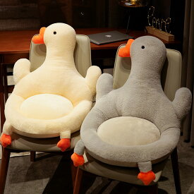 送料無料 背もたれ ぬいぐるみ 全2カラー ガチョウ 鵝鳥 クッション 椅子用クッション バッククッション サポート 座布団 オフィスクッション シートクッション ソファークッション 厚手 低反発 デスクワーク 通気 腰枕 可愛い 50*50*90cm 滑り止め 四季適用 楽天海外通販