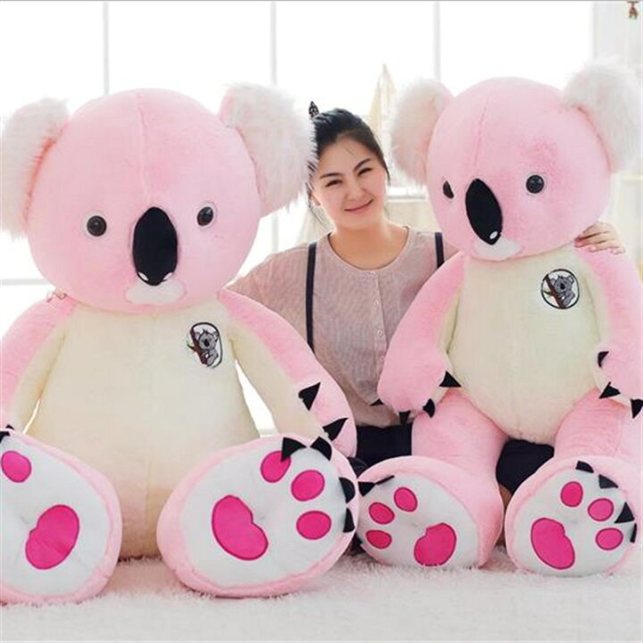 楽天市場 送料無料 70cm ぬいぐるみ コアラ Koala ピンク 大きい 特大 抱き枕 クッション インテリア 動物 子供 おもちゃ 可愛い 彼女に ふわふわで癒される 柔らか 心地いい クリスマスプレゼント ギフト 楽天海外通販 Marbeine