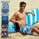 水着 サーフパンツ ビーチパンツ メンズ 海パン 海水パンツ サーフショーツ ショートパンツ ハーフパンツ 短パン 水着コーデ ハーフ トランクス フェス 旅行 ハワイ リゾート ロング ストライプ柄 リーフ ボタニカル柄 大きいサイズ ショートパンツ S~5XL 楽天海外通販