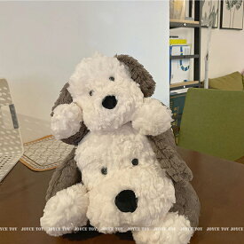 【35cm】ぬいぐるみ 犬 抱き枕 クッション インテリア 子供 おもちゃ 動物 可愛い 彼女に ふわふわで癒される 柔らか 心地いい プレゼント ギフト ベージュ ブラウン 楽天海外通販