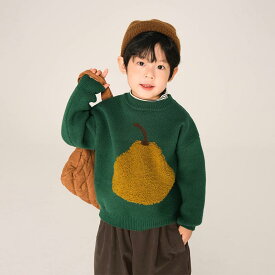 【送料無料】キッズ セーター 女の子 子供服 ニットセーター 梨柄 セーター キッズ 子供セーター タートルネック トップス 子ども服 通園 通学 可愛い ジュニア 赤ちゃん 春秋冬 暖かい クリスマス 誕生日 プレゼント 入園 入学 幼稚園 小学生 楽天海外通販