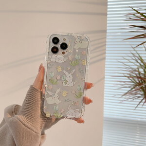 �������� iPhone14 �P�[�X �݊��i �e �E�T�M �� flower rabbit bunny ������ �����Y�J�o�[ �A�C�t�H��11 12 13 iPhone 12promax XSMax Pro 14plus 13promax 12mini XS X iPhoneXR 13Pro 7plus 8plus 7/8/SE2 �X�}�z�P�[�X �ϏՌ� �y