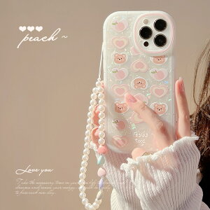 �������� iPhone14 �P�[�X �݊��i ���� �� �s�[�` peach �F bear �L�k �J�s�X �L shell �V�F�� �X�g���b�v�t�� ������ �����Y�J�o�[ �A�C�t�H��11 12 iPhone 12promax XSMax Pro XR 13promax XS X iPhoneXR 13Pro 14pro 14pro