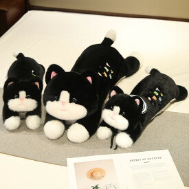 送料無料 ぬいぐるみ 動物 ネコ 猫 cat 人形 抱き枕 クッション インテリア 御祝い 彼女 ギフト 女の子 子供おもちゃ もこもこ 可愛い かわいい 彼女に ふわふわで癒される 柔らか 心地いい オーシャンパーク お誕生日 クリスマス ハロウィン プレゼント 楽天海外通販