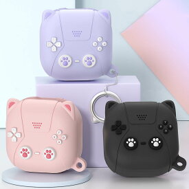 送料無料 Galaxy budslive case buds2 ケース 互換品 budspro buds FE ゲームパッド エアポッドアクセサリー イヤホンケース キャラクター シリコン イヤホンケース 落下防止 リングトラップ キャラクター エアポッドケース クリア 可愛い 耐衝撃 楽天海外通販
