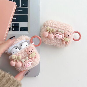 �������� airPods3 case airpodspro2 �P�[�X �݊��i ��3���� airPods1 2 �N�} �`�F���[ �t���t�� �ʂ������ �s���N �G�A�|�b�h�A�N�Z�T���[ �C���z���P�[�X �L�����N�^�[ �V���R�� �����h�~ �����O�g��