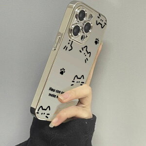 �������� iPhone16 �P�[�X �݊��i �L���b�g cat �L �J�K�~ �~���[ ������ �����Y�J�o�[ �V���v�� iPhoneX �A�C�t�H��11 12 iPhone 12promax XSMax 15Pro 14plus XR 13promax XS X 14Promax 13Pro�X�}�z�P�[�X �J�o�[ �N��