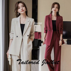 送料無料 ジャケット スーツジャケット テーラードジャケット 長袖 レディース スーツ ジャケット フォーマル アウター コート 女性 秋 カジュアル 大人 可愛い お洒落 通勤 体型カバー 無地 OL シンプル 入学式 卒業式 楽天海外通販