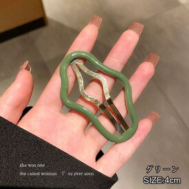 送料無料 ヘアピン スリーピン おしゃれ パッチンピン 5色 パッチン留め ヘアクリップ 大きめ 変形 フレーム ヘアアクセサリー 髪留め まとめ髪 大人可愛い シンプル ファッション お洒落 クリスマス プレゼント 結婚式 大人っぽい 小物 楽天海外通販