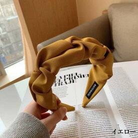 送料無料 カチューシャ 幅広 レディース ヘアアクセサリー 大人 女性 デイリー クロス 無地 シンプル ターバン風 可愛い 白髪隠し ハンドメイド おしゃれ まとめ髪 上品 フォーマル 二次会 結婚式 お呼ばれ 韓国ファッション 楽天海外通販