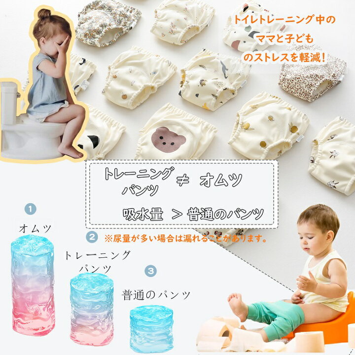 送料無料 トレーニングパンツ ベビー 男の子 女の子 6枚セット 赤ちゃん 布おむつ 80 90 100 110cm 花柄 綿 コットン 6層構造 トイトレパンツ 吸水性 通気性 トレパン おねしょ対策 Marbeine 5枚組 トレーニングパンツとおむつ替えシート おねしょパンツ ベビー 男の子 女の子 赤ちゃん 布おむつ 80 90 100 110cm 綿 コットン 6層構造 トイトレパンツ 吸水性 通気性 トレパン おねしょ対策 送料無料 海外通販