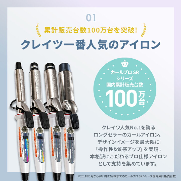 カールプロ クレイツイオンカール クレイツコテ 32mm クレイツ 32mm 