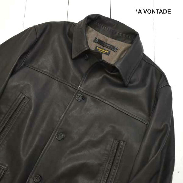 楽天市場】A VONTADE (アボンタージ) レザー カーコート Leather Car 