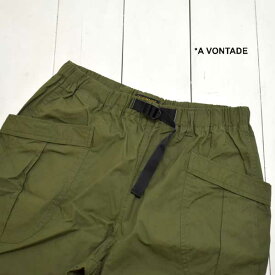 A VONTADE (アボンタージ) ファティーグ ショーツ Fatigue Trousers -Rip Stop-(VTD-0357-PT2)メンズ パンツ ショーツ ショートパンツ 無地 綿 送料無料 日本製