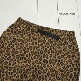 A VONTADE (アボンタージ) ファティーグ ショーツ Fatigue Trousers -LEOPARD-(VTD-0357-PT2)メンズ パンツ ショーツ ショートパンツ レオパード ヒョウ柄 綿 送料無料 日本製