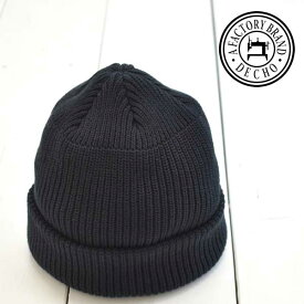 DECHO (デコー) ニット キャップ KNIT CAP -COTTON BLACK-DE-10 帽子 ニット帽 コットン メンズ レディース 日本製 正規取扱店