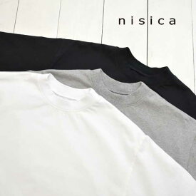 nisica (ニシカ) クルーネック 半袖カットソー メンズ レディース トップス 半袖 tシャツ 天竺 送料無料 日本製 正規取扱店