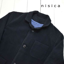 nisica (ニシカ) 2WAY ジャケット -ウール ネイビー-メンズ レディース アウター 長袖 ウールジャケット カバーオール 送料無料 日本製 正規取扱店