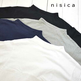 nisica (ニシカ) ガンジーネック 半袖カットソー メンズ レディース トップス 半袖 tシャツ 天竺 バスクシャツ 送料無料 日本製 正規取扱店