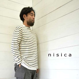 nisica (ニシカ) ボートネック カットソー メンズ レディース トップス 長袖 tシャツ シンプル おしゃれ 綿 コットン 日本製 送料無料