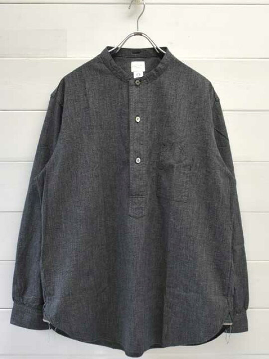 楽天市場】POST OVERALLS (ポストオーバーオールズ) Band Collar Shirt 