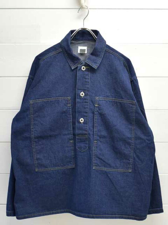 楽天市場】POST OVERALLS (ポストオーバーオールズ) ARMY Shirt -blue 