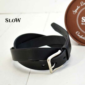 SLOW (スロウ) フルベジタブルタンニングレザー プレーン ベルト 27mm cowleather plain belt 27mmHS68J slow ベルト 本革ベルト メンズ レディース 日本製 正規取扱店