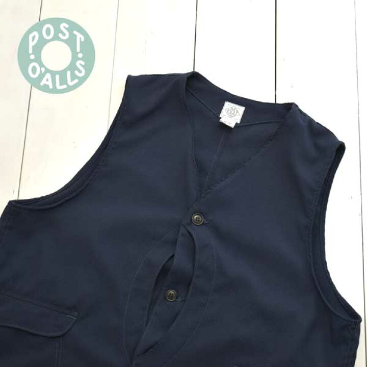 楽天市場】POST OVERALLS (ポストオーバーオールズ) ベスト Royal 