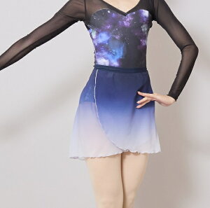 【フェアリーマリー】グラデーションスカート 45センチ丈 バレエ 巻きスカート スカート大人リーナー 大人 シフォン素材 フェアリーマリー