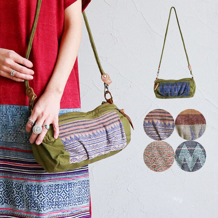 楽天市場】ショルダーバッグ ドラムバッグ エスニック レディース  