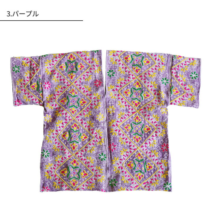 楽天市場】トップス カットソー エスニック モン族 刺繡 貫頭衣 V 