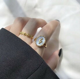 «翌日発送»リング 韓国デザイン 調整可能 海外ファッション シルバー ゴールド 指輪 ギフト プレゼント